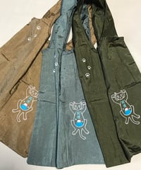 招き猫刺繍バッグ（富士山）
