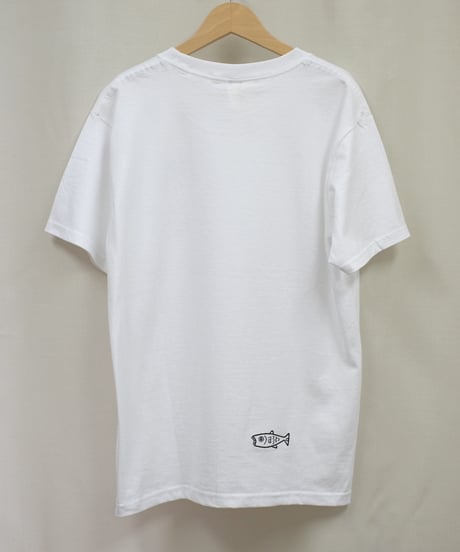 刺繍Tシャツ (フライングCAT・6oz/ホワイト）