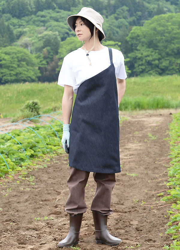 デニムワンショルダーエプロン | A-rue OnlineShop