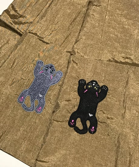 空飛ぶ猫ちゃんバッグ（グレー猫/クロ猫）