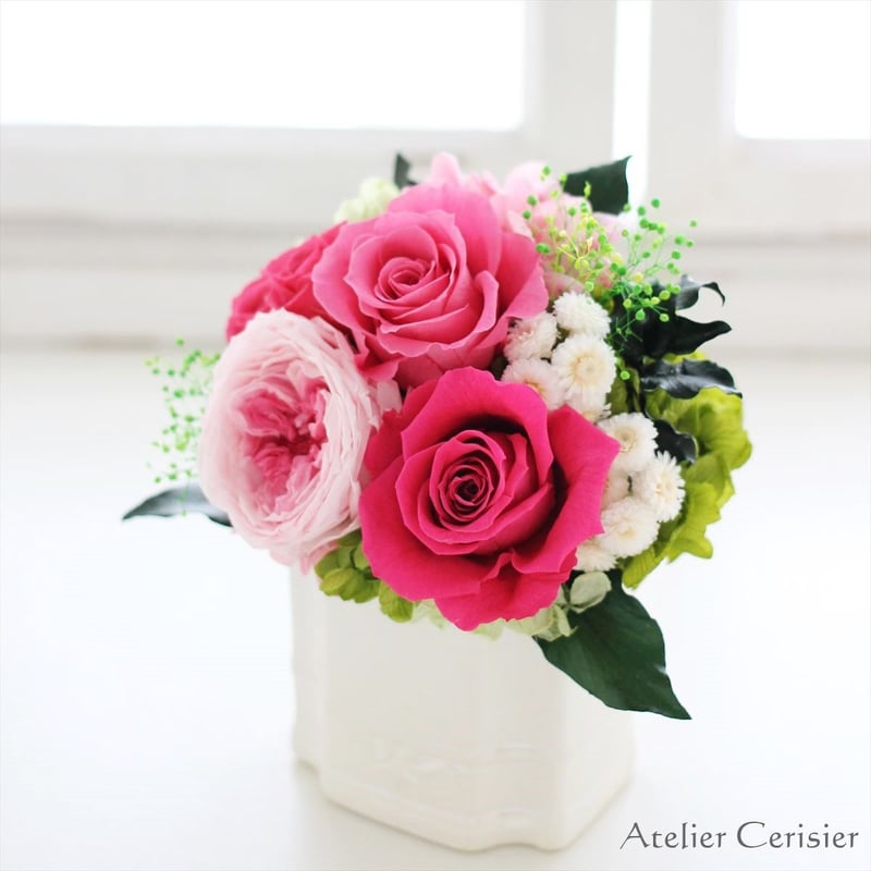 プリザーブドフラワー＜リル Sサイズ＞ ローズピンク