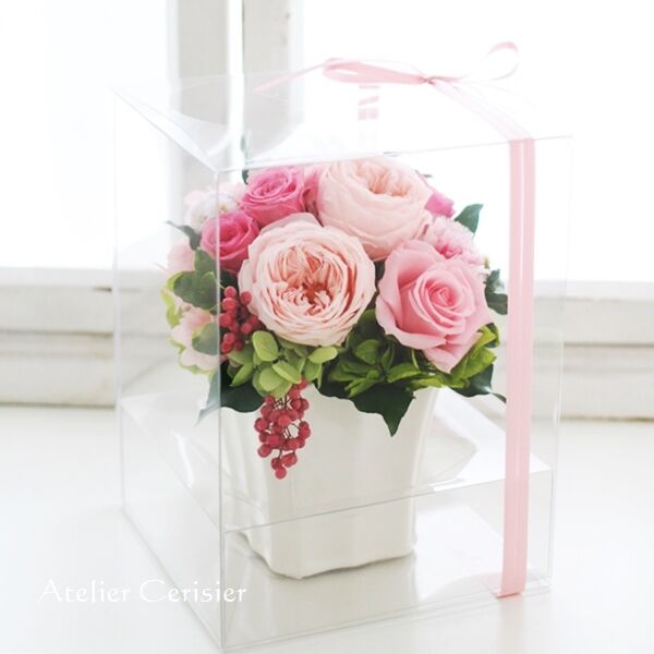 プリザーブドフラワー ＜フェミ＞ピンク | アトリエ・セリージェ STORES