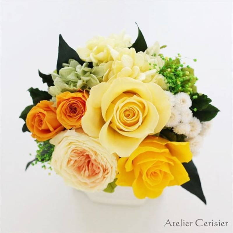 プリザーブドフラワー＜リル Sサイズ＞ イエロー | アトリエ
