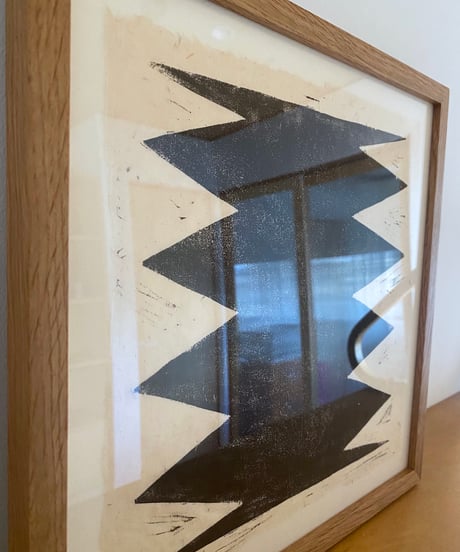 WOOD CUT PRINT - 30 × 30