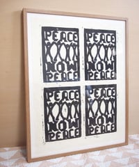 WOOD CUT PRINT -Peace Now-