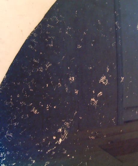 WOOD CUT PRINT - INDIGO CIRCLE?