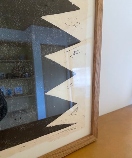 WOOD CUT PRINT - 30 × 30