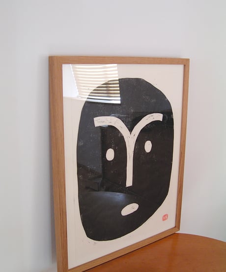 WOOD CUT PRINT "FACE A"