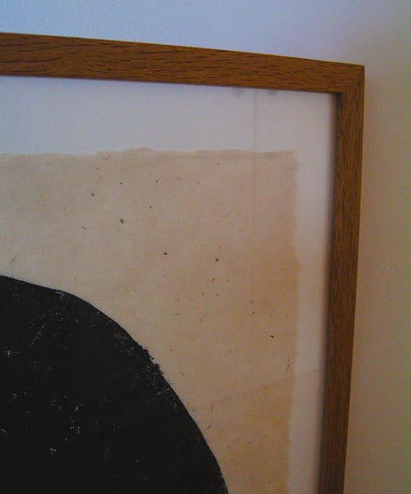 WOOD CUT PRINT - INDIGO CIRCLE?