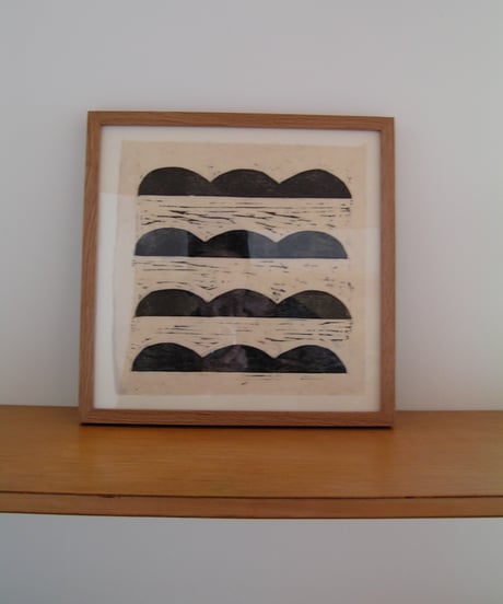 WOOD CUT PRINT - 30×30