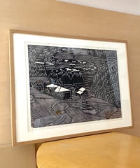 WOOD CUT PRINT -Tanada-