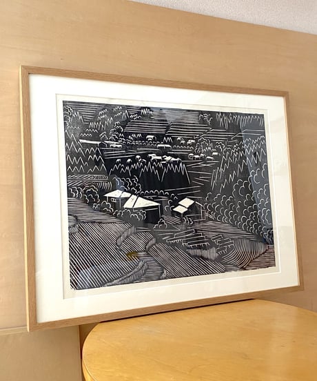 WOOD CUT PRINT -Tanada-