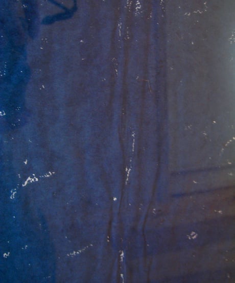 WOOD CUT PRINT - INDIGO CIRCLE?