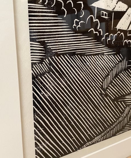 WOOD CUT PRINT -Tanada-