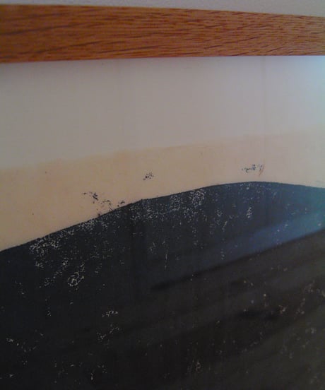 WOOD CUT PRINT - INDIGO CIRCLE?