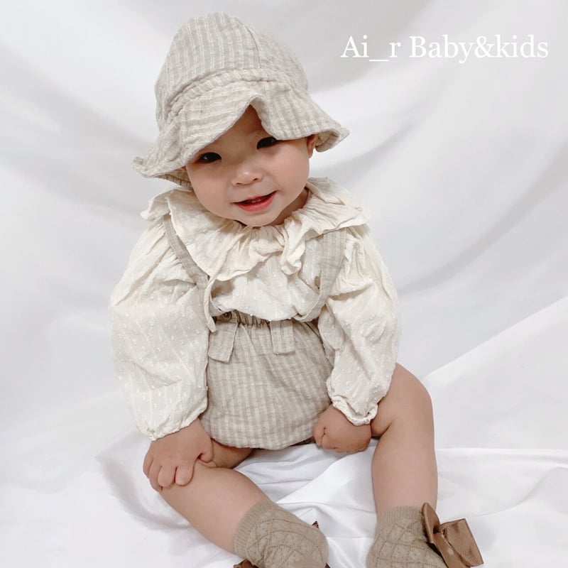 即納】BEBEHOLIC チュロスサロペットset | Ai_r.Baby&kids