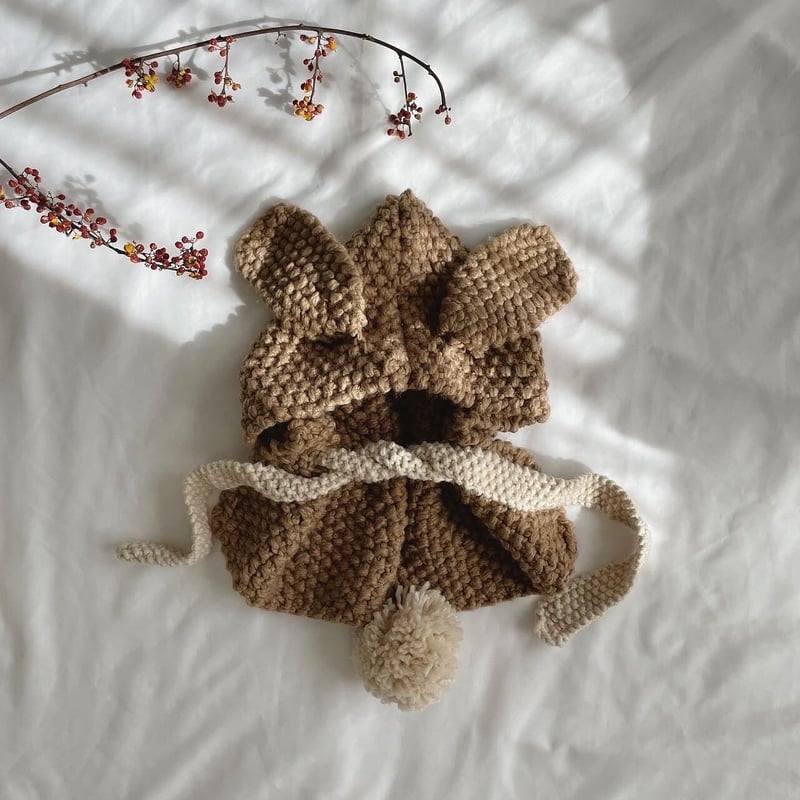 うさ耳ニット ポンチョ0158 | Ai_r.Baby&kids