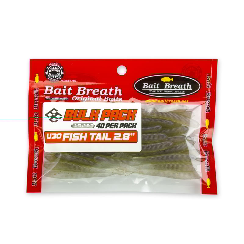 Bait Breath(ベイトブレス) Fish tail 2.8in BULK PACK ( Bait Breath(ベイトブレス) Fish tail 2.8in BULK PACK (