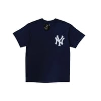 L Majestic MLB New York Yankees Jeter T Shirts Navy