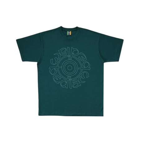 M , L Bedlam Target Outline Tee Forest Green