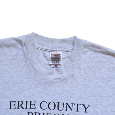 XL Fruit Of The Loom Erie County Prison T Shirts Ash Grey