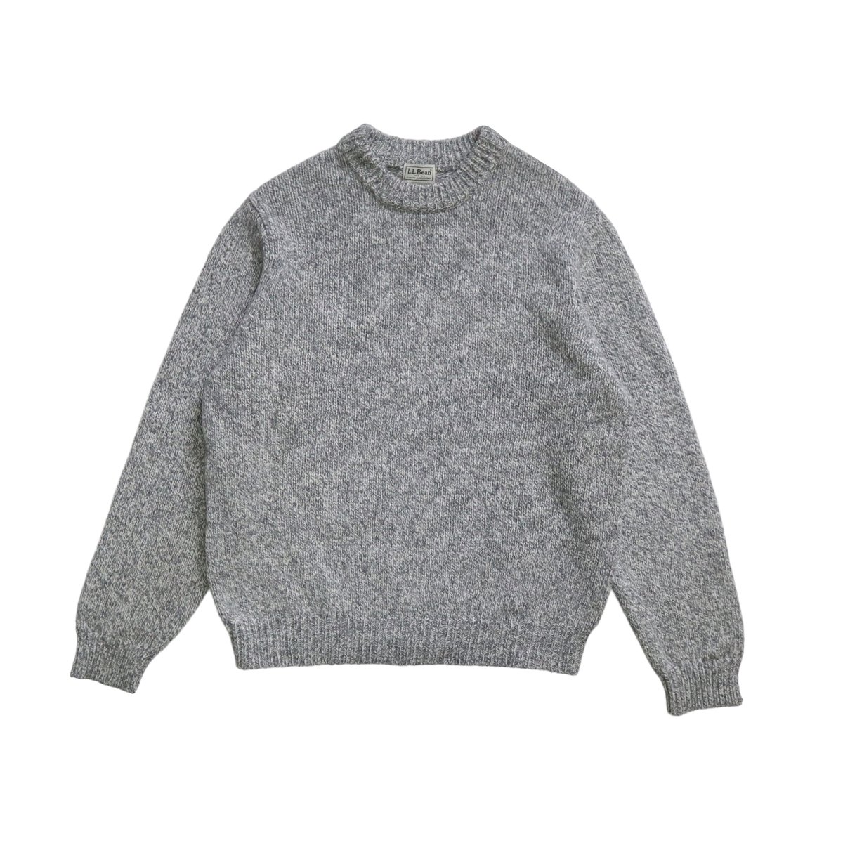 ユーズド L L.L.Bean Mix Lamb's Wool Sweater Grey Mix