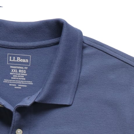 XXL L.L.Bean Polo Shirts Blue Grey