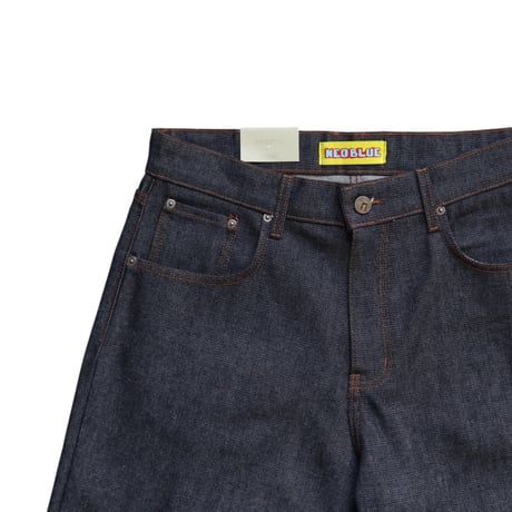 Ｗ32 Neo Blue Super Baggy Denim Shorts Supar Dark