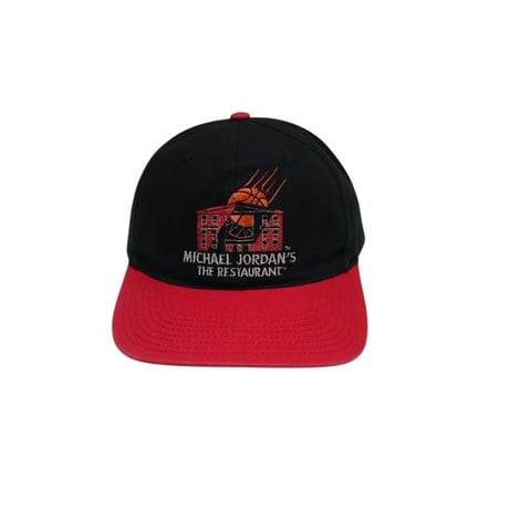 Onesize Nike Michael Jordan's Restaurant Chicago Snapback Cap Black × Red