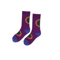 Onesize Bedlam Circle Socks Purple