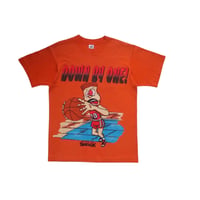L Fruit Of The Loom Down By One T Shirts Orange