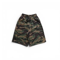 M Shaka Wear Baggy Fleece Shorts Woodland Camo