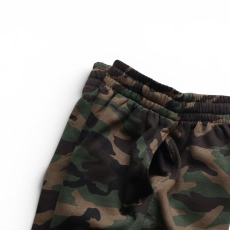 M Shaka Wear Baggy Fleece Shorts Woodland Camo
