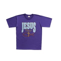 L Kay Cee Jesus Christ T Shirts Purple