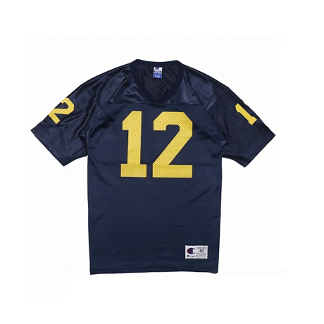 40/M Champion Football Jersey Navy × Yellow