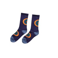 Onesize Bedlam Circle Socks Navy