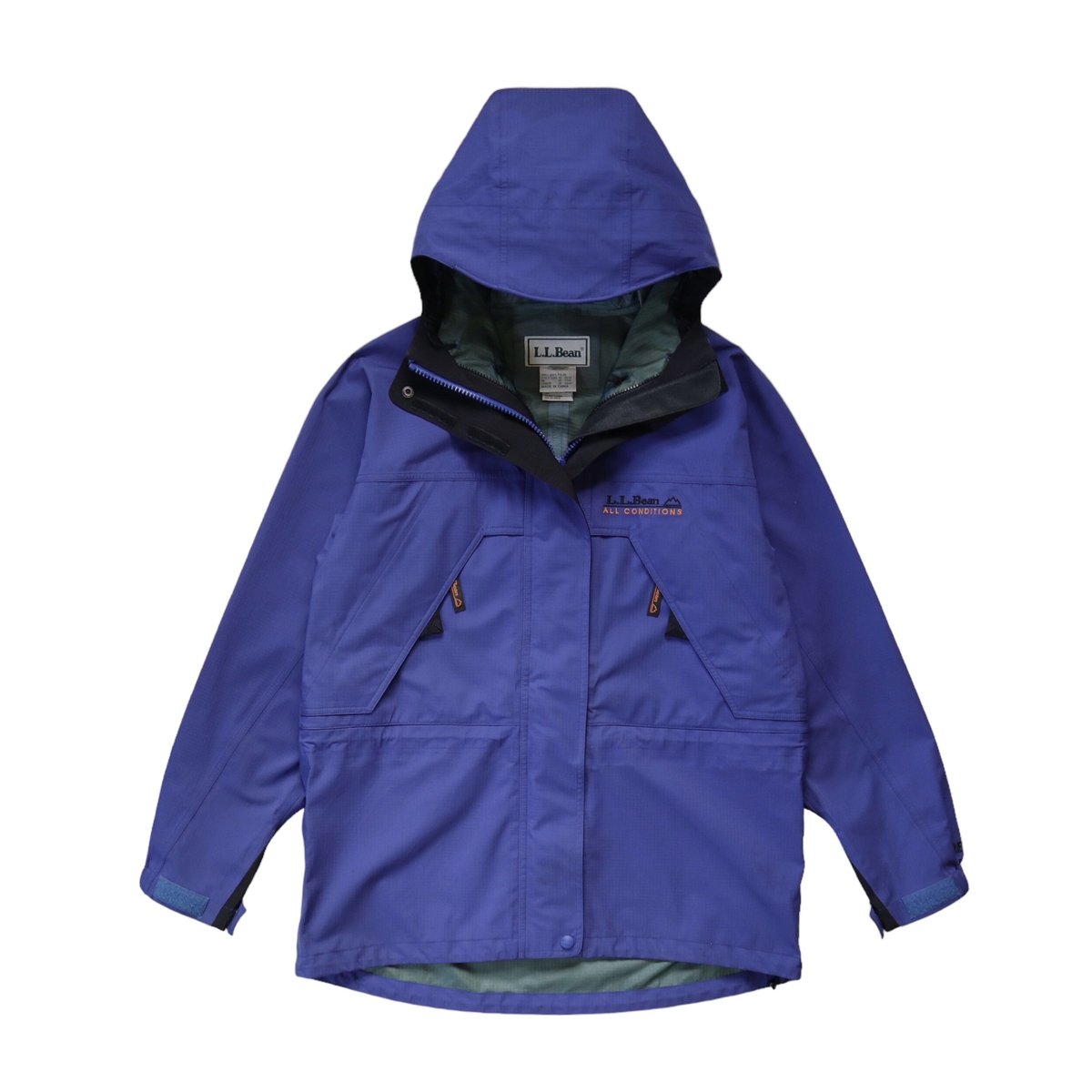 ビンテージ Womans M L.L.Bean All Conditions Gore Tex Mountain Jacket Blue