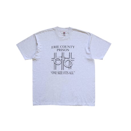 XL Fruit Of The Loom Erie County Prison T Shirts Ash Grey