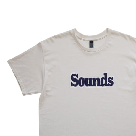 M~XL Sounds Store Logo T Shirts Natural × Navy