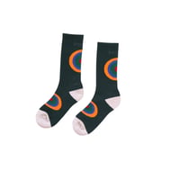 Onesize Bedlam Circle Socks Dark Green