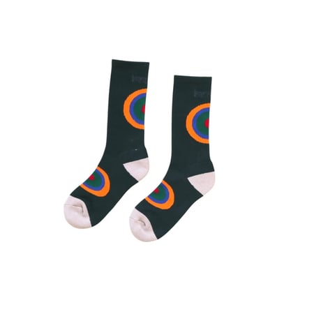 Onesize Bedlam Circle Socks Dark Green