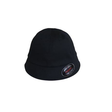 Onesize Flex Fit Short Brim Ball Hat Black Washed Black