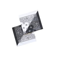 Onesize Hav-A-Hank Paisley Bandana Black × White