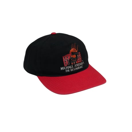 Onesize Nike Michael Jordan's Restaurant Chicago Snapback Cap Black × Red