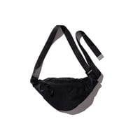 Onesize Hella Green Rip nylon Waist Bag Black