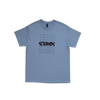 M~XL 【Restock】 Sounds Stacks T Shirts Stone Blue