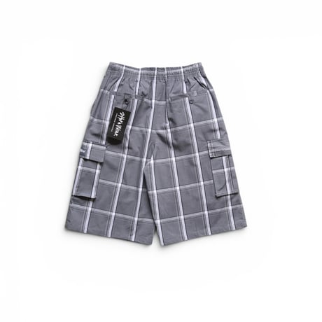 M～L 【Restock】 Shaka Wear 5.6oz Plaid Shorts Grey