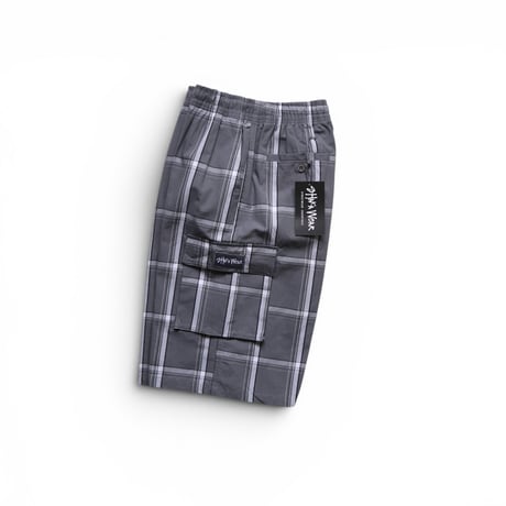 M～L 【Restock】 Shaka Wear 5.6oz Plaid Shorts Grey