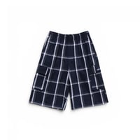 M～L 【Restock】 Shaka Wear 5.6oz Plaid Shorts Navy