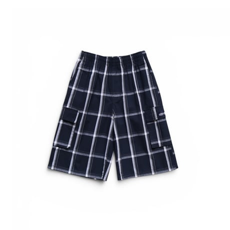 M～L 【Restock】 Shaka Wear 5.6oz Plaid Shorts Navy